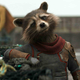 Rocket, escuchando atentamente las teorías de los fans mientras va pensando cómo reírse de ellos.